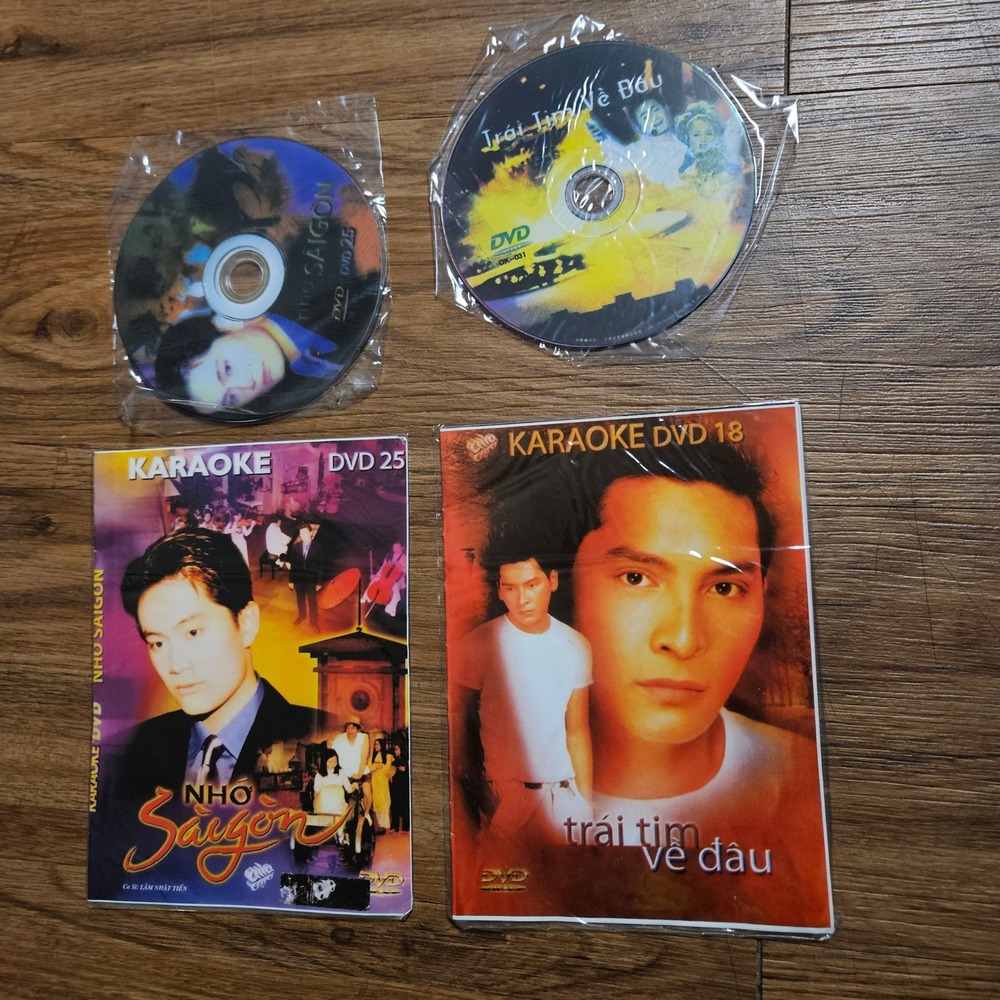 Lot of 2 Vietnamese‎ Karaoke DVD Nho Saigon Trai Tim Ve Dau Asia Entertainment